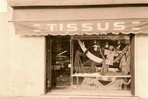 1968  Tissus "avenue du 11 novembre" magasin de tissus (anna et robert sécchiaroli)