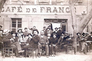 1900  café de france Place de la République