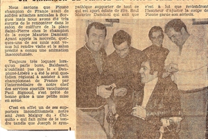 1968 et + /maurice damiani avec Picone "champion de France"et jean malguy du "chiquito"