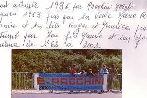 1936-2001 mini historique des ets racchini.