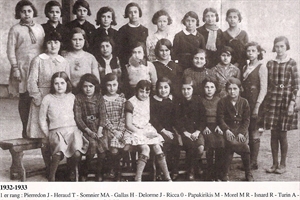 1932/1933  école des filles  (therese  heraud)