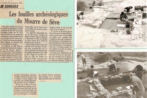1985  fouilles archéologique du moure de sève