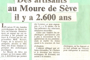 1985 fouille du moure de sève