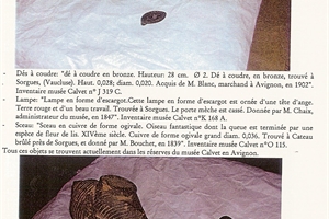 2002/2003  objets archéologiques