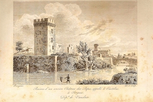 1820 gravure "pont de sorgues"(ruines vers 1820-gagniéres)