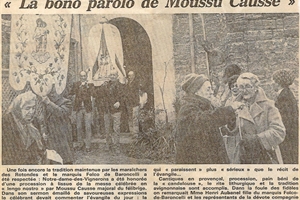 1960   au premier plan , a droite mme Dussaud de sorgues ( maison du pont de l ouveze )
