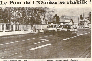1990 travaux pont de l'ouvèze