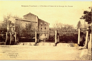 l'ouveze  et usine de la grange des roues