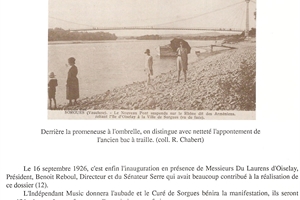 1926 pont suspendu et bac à traille