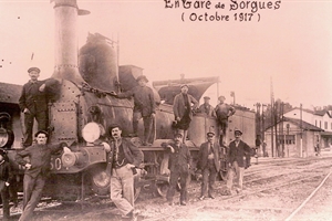 1917  en gare de sorgues  