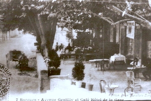 1930 café, hotel de la gare Avenue Gentilly