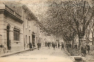 Avenue de la gare et la poste