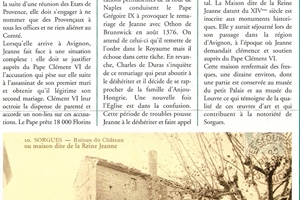 1382/2005 historique du chateau de la reine jeanne