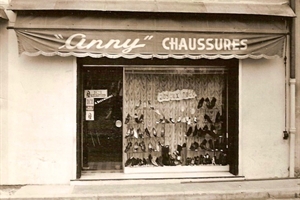 1963 (avenue du 11 novembre )magasin de chaussures d'anna sécchiaroli
