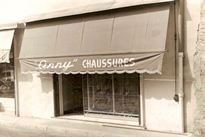 1963  magasin de chaussures d'anna sécchiaroli (avenue du 11 novembre)