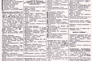1930 Bottin de Sorgues