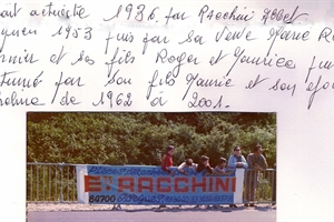 1936-2001 mini historique des ets racchini.