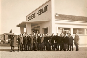 1971 réunion du service commercial a Sorgues