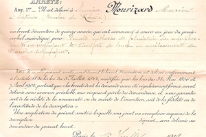 1919  brevet d'invention "mourizard"