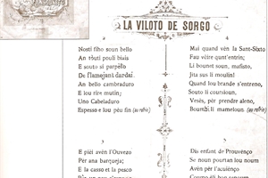 1891"la viloto de sorgo"  (30 06) dédicace d'alphonse gavaudan en provençal