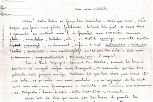 1904/2009 (02) "1 -1"lettre en provencal  de marius jouveau a adéle pétre (1904)