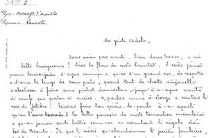 1904/2009 (02) "4-1" lettre en provencal de marius jouveau a adéle pétre (1904)