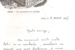 1905/2009 (02) "7-1" lettre en provencal de marius jouveau a adéle pétre (1905)