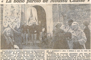 1950  au premier plan , a droite mme dussaud de sorgues ( maison du pont de l ouveze )