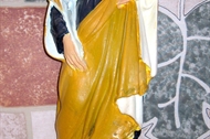 1950 " st joseph"  statue provenant de l'èglise de sorgues (offerte par le curé théolas a la famille deymier) repeinte par arnaud demory . Don des ann