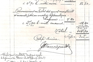 1974 facture "mourizard"