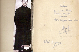 1950  pére Sigaud à sorgues (avant la communion solennelle et avant le petit seminaire)