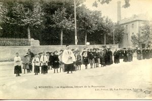 les rogations (départ de la procession)
