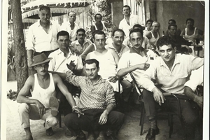 1958 (ER0)-Haut:Salle,Borreda,Henrige,Gallas,Brocca,Gianotti,Gallas J,Christian,Bellucci,Blanc,Louis,Sambuchi,Toupenas Marcelin,(au fond:Rey,Borreda,Pitou,