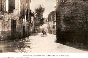 1907  inondations rue de la tour