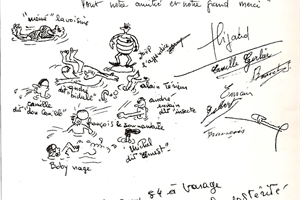  1954  les garçons avec le pere sigaud 
