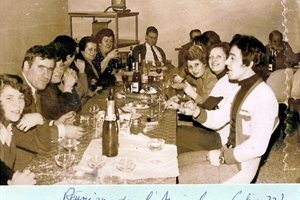 1977  réunion de l'amicale des pompiers