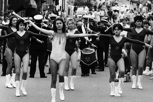Les majorettes fin 1970 à Wettenberg/Krofdorf-Gleiberg