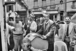 Au batterie: M. le Maire Marin